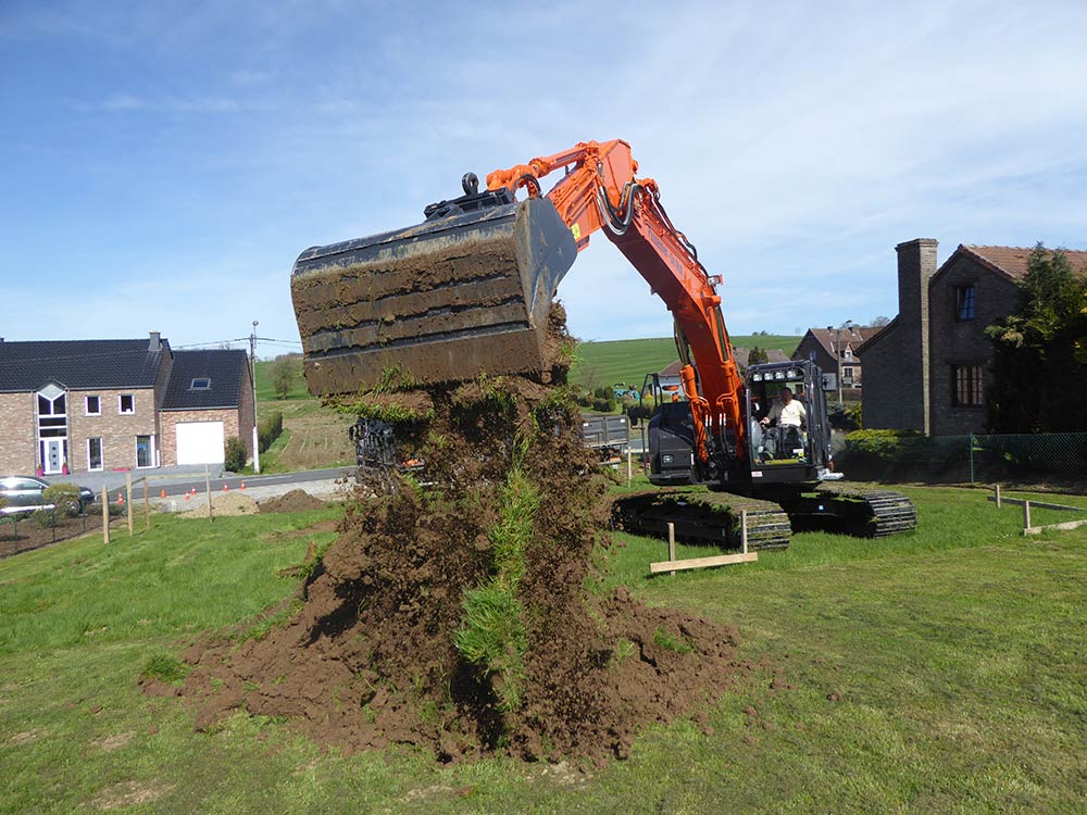 Terrassement pour une habitation